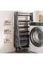Clothes Drying Rack, Foldable 3-Tier Laundry Hanger, Movable Clothes Rack with Height-Adjustable Win - 5