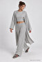 Soft Textured Modal Top and Bottom Set Lby0091 Gray Melange