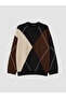 Vizyon New Season Black Diamond Patterned Women's Knitwear Tunic - 5
