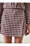 Two Mt Shop Quality Mixed Tweed Plaid Mini Women's Shorts Skirt - 3