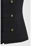Napoleon Style Striped Buttoned Vest - 6
