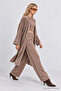 3-Piece Velvet Textured Knitted Top and Bottom Set Lby0093 Vi̇zon - 4