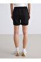 Two Mt Shop Quality Koor Sport Black Interlock Plain Standard & Regular Women's Sports Shorts - 4
