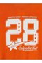 Alita City Lcw Kids Orange Oval Collar Printed Girls' T-Shirt with a Difference - 4