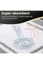 Bath Mat 50×80 cm Non-Slip Microfiber, Machine Washable Gray - 3