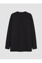 Peak New Season Black Soft Touch Stone Oversize Women's Sweatshirt Tunic - 7