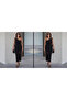 Women's Sleeveless One-Shoulder Drop Detail Viscose Two-Thread Dress - 3