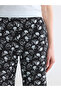 Two Mt Shop Quality Lcw Grace Black Combed Cotton Floral Standard & Regular Women's Capri - 3