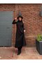 Women's turtleneck off-the-shoulder long sleeve janjan crepe dress - 5