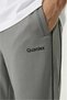 Men's Comfortable Fit Side Double Ribbed Combed Cotton Sweatpants with Zipper Pocket, Straight Leg, Blue, Navy Blue, Black, Burgundy, Khaki, Gray - 3