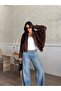 Women's Suede Bomber Jacket - 8