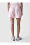 Two Mt Shop Quality Pink Elastic Waist Stoned Soft Touch Women's Shorts - 4