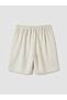 Two Mt Shop Quality Lcw Everyday Gray Elastic Waist Women's Pleated Shorts - 6