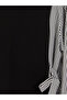 Vizyon New Season Black Striped Women's Sweatshirt Tunic - 3