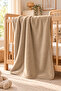 Wellsoft Baby Kids Blanket 100X150Cm Double Sided Swaddle Stroller Cover Soft |   Beige