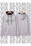 California Printed Unisex Zippered Hooded Sweatshirt Cardigan