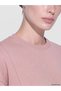 Vizyon New Season Pink Crew Neck Women's Sweatshirt Tunic - 3