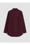 Özmarka New Season Burgundy Women's Shirt Tunic - 7