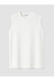 Lcw Curve White Large Size Crew Neck Women's Tunic - 3