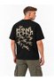 Turkish Camouflage Printed Semi-Oversize T-Shirt with Gökturk Letters Special Design 100% Cotton - 2