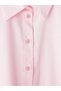 Vizyon New Season Pink Plus Size 100% Cotton Women's Shirt Tunic - 4