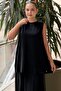 Missdalida Side Slit Sleeveless Tunic