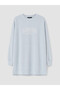 Vizyon New Season Blue Soft Touch Women's Sweatshirt Tunic - 5