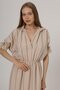 Elastic Waist Dress - Stone - 4
