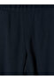 Alita City Lcw Grace Navy Blue Linen Blend Plain Standard & Regular Women's Capri with a Difference - 6