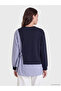 Modest Striped Women's Sweatshirt Tunic - 4
