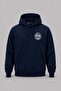 Hooded Tcg Ç-161 Interwaves Design Pocket and Back Printed Unisex Sweatshirt - 2