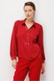 1917 Fabric Patterned Blouse with Necklace Detail - 8