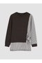 Women's striped soft touch sweatshirt tunic