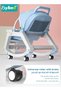 5 in 1 Multifunctional Baby Rocking Chair, Booster Seat, Dinning Dining Chair for Kids, Toddler Stroller With Sunshade Shede, Music and Hanging Toys - 5