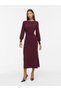 Rochie midi VIKERRY cu decolteu bărcuță