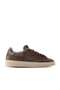 Genuine Leather Low-Top Sneakers 706 Suede Taupe