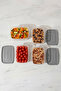 Set of 5 Rectangular Storage Containers 2000 ml Refrigerator Organizer Freezer Compatible - 3