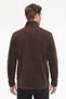 Men's Dark Brown Anti-Pilling Non-Pilling Standard Fit Stand Collar Sweatshirt Fleece Jacket - 4
