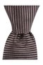 Brown Striped Silk Tie – 7.5 cm Wide - 5