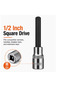 H10 Hex Bit Socket 1/2 Inch Drive, 4.4 Inch Long Chrome Vanadium Steel Allen Socket Tool for Ratchet, Car Repair, Workshop & DIY Maintenance - 2