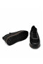Genuine Leather Men's Sneaker Shoes Z658 Black Leather+Black Knitting - 6