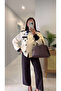 Jessie Cream Suede Collar Embroidered Jacket - 6