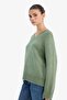 Oversize V-Neck Knitwear Basic Sweater A3264Ax25Wn - 3