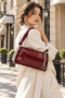 Kristebell Imported Soft Suede Burgundy Women's Shoulder Bag Kb0008 - 3