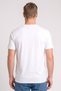 Men Crew Neck Short Sleeve Brand Logo T-Shirt, White - 4