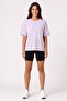 Women Relaxed Fit Short Sleeve Training T-Shirt, Purple - 2