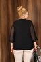 Plus Size Stylish Blouse with Sequin Embroidery - 8