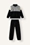 Half Zipper Color Block Fleece 2-Piece Set for Boys I3753A826Cw