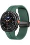 Sport Band Compatible with Samsung Galaxy Watch 8 40mm/44mm/Classic 46mm, Soft Silicone Strap with Magnetic Buckle for Men Women- Green