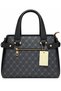 206 Women's Monogram Printed Hand and Shoulder Bag – Crossbody Bag with Long Strap and Back Zipper